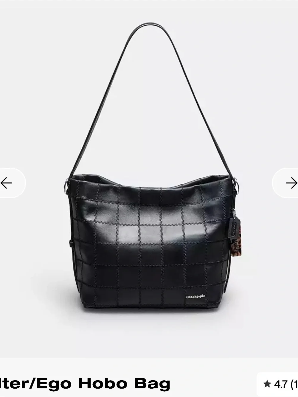 Coachtopia Black Alter Ego Hobo Shoulder Bag